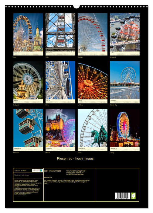 Ferris wheel - high up (CALVENDO wall calendar 2024) 