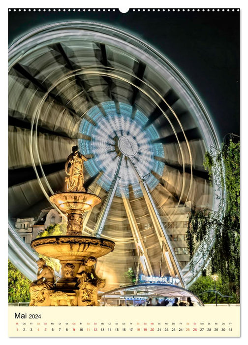 Ferris wheel - high up (CALVENDO wall calendar 2024) 