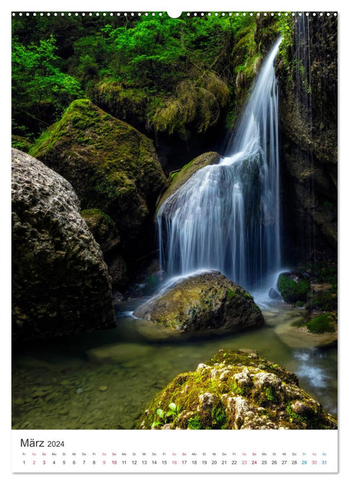 Allgäu Waterfalls (CALVENDO Premium Wall Calendar 2024) 