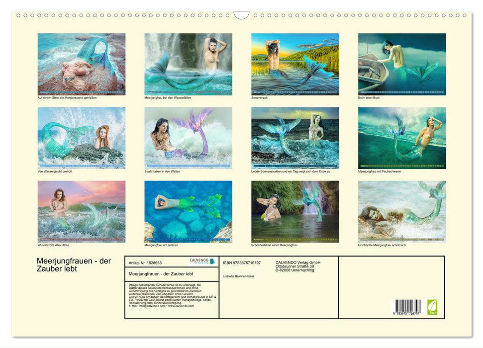 Mermaids - the magic is alive (CALVENDO wall calendar 2024) 
