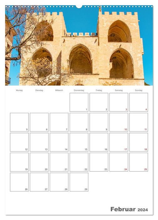 Valencia - Travel Planner (CALVENDO Premium Wall Calendar 2024) 