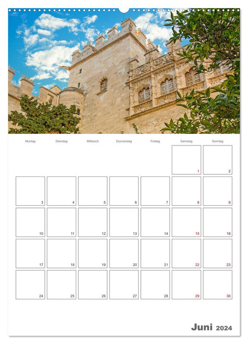 Valencia - Travel Planner (CALVENDO Premium Wall Calendar 2024) 