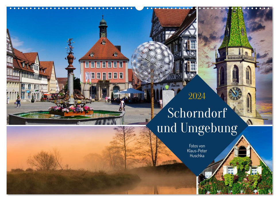 Schorndorf und Umgebung (CALVENDO Wandkalender 2024)