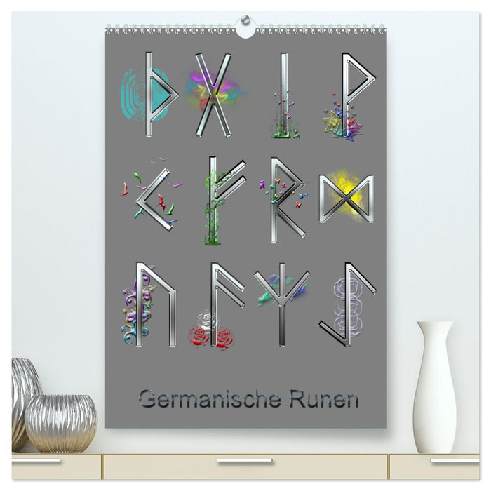Germanic Runes (CALVENDO Premium Wall Calendar 2024) 