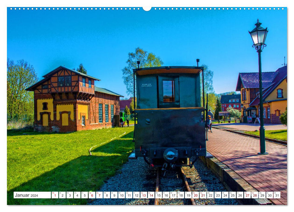 De Lütt coffee burner - impressions of a Mecklenburg small railway (CALVENDO Premium wall calendar 2024) 