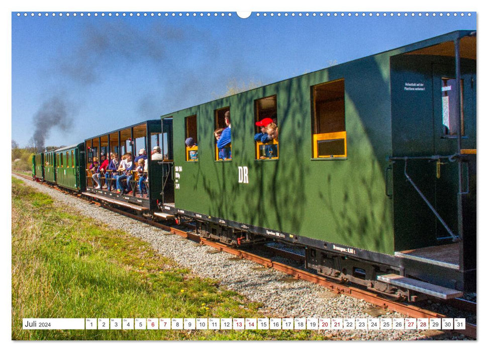De Lütt coffee burner - impressions of a Mecklenburg small railway (CALVENDO Premium wall calendar 2024) 