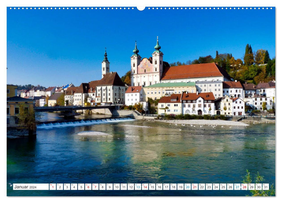 Lockendes Oberösterreich (CALVENDO Premium Wandkalender 2024)