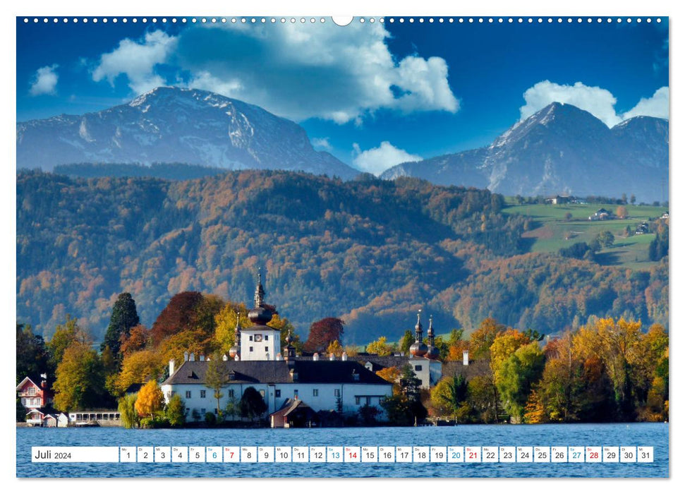 Lockendes Oberösterreich (CALVENDO Premium Wandkalender 2024)