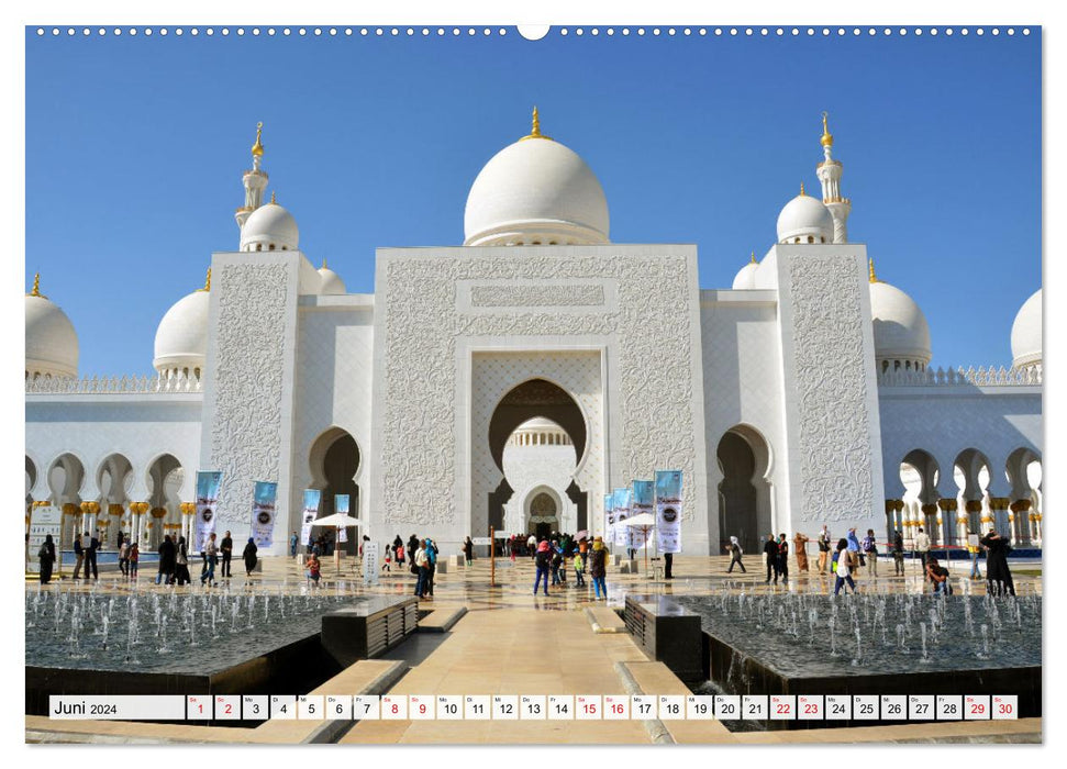 The EMIRATES between Dubai and Abu Dhabi (CALVENDO wall calendar 2024) 