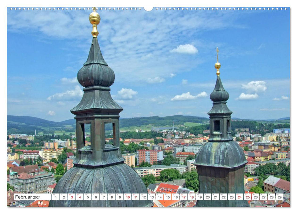 Visit Pilsen & Klatovy - Zwei böhmische Städte - Ein perfekter Urlaubstag (CALVENDO Wandkalender 2024)