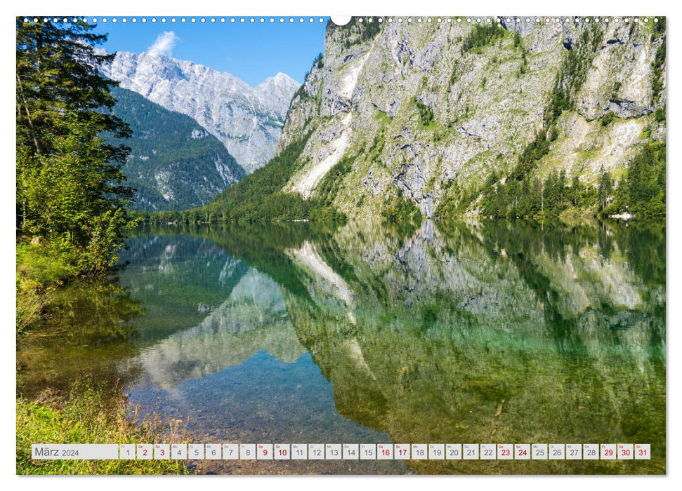 Picturesque lakes in Bavaria (CALVENDO Premium Wall Calendar 2024) 