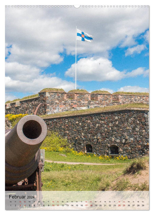 Helsinki - Sehenswürdigkeiten (CALVENDO Premium Wandkalender 2024)