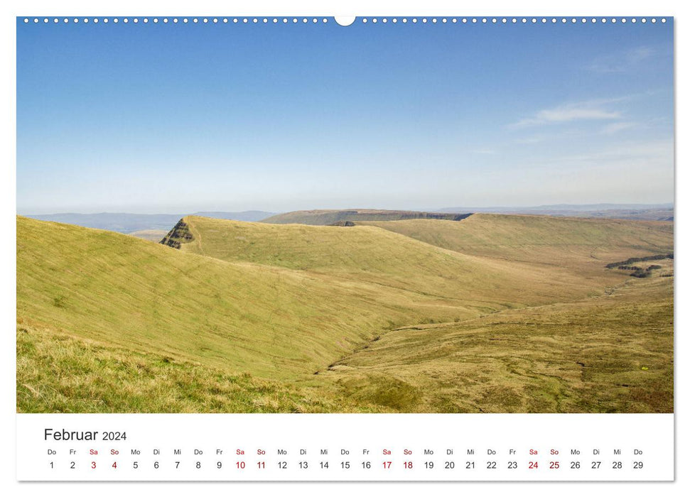 Wales - Eine spektakuläre Reise in ein bezauberndes Land. (CALVENDO Wandkalender 2024)