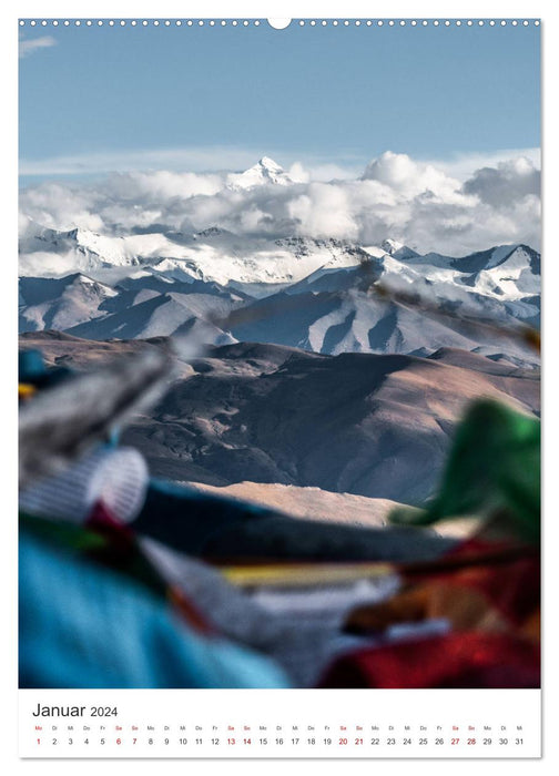 Tibet - Eine faszinierende Reise nach Asien. (CALVENDO Wandkalender 2024)