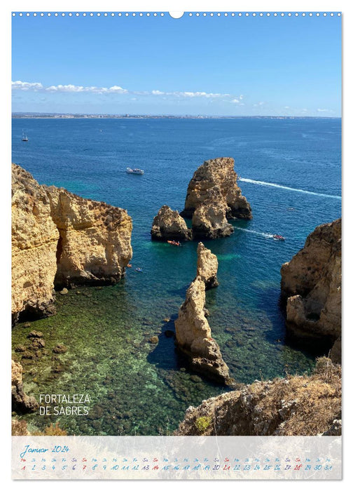 Algarve Traumhaft & farbenfroh (CALVENDO Wandkalender 2024)