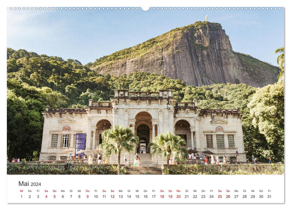 Rio de Janeiro - Am Fuße des Corcovados. (CALVENDO Premium Wandkalender 2024)
