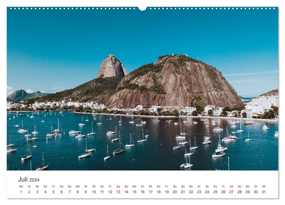 Rio de Janeiro - Am Fuße des Corcovados. (CALVENDO Premium Wandkalender 2024)