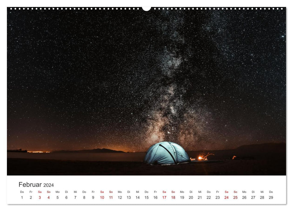 Camping - Raus in die Natur. (CALVENDO Wandkalender 2024)