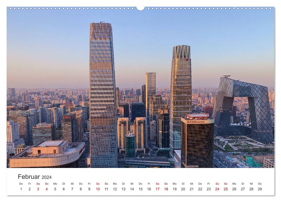 Peking - Die faszinierende Hauptstadt Chinas. (CALVENDO Wandkalender 2024)