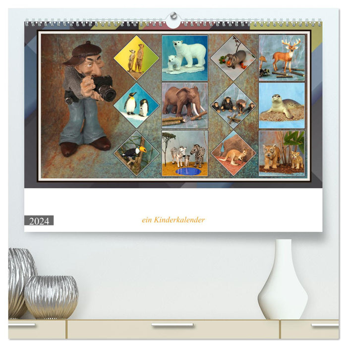 Fotograf auf Pirsch - ein Kinderkalender (CALVENDO Premium Wandkalender 2024)