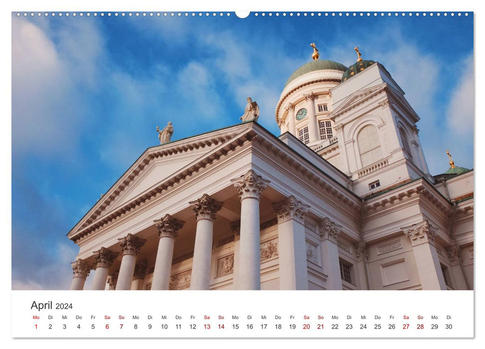 Helsinki - Eine wunderschöne Reise in die finnische Hauptstadt. (CALVENDO Wandkalender 2024)