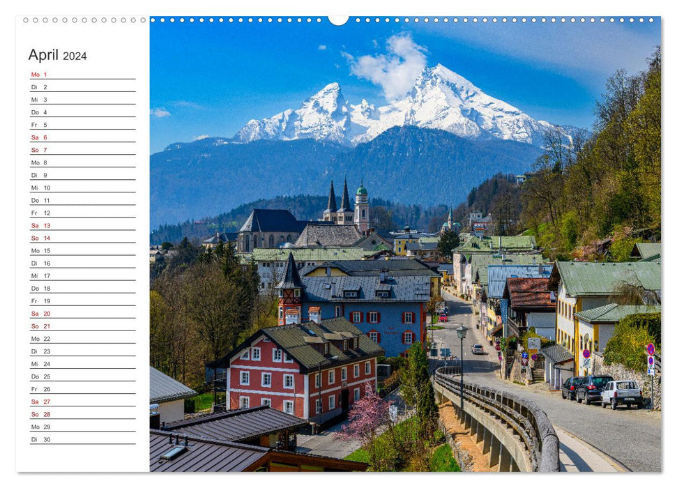 Berchtesgadener Land im Wechsel der Jahreszeiten (CALVENDO Wandkalender 2024)