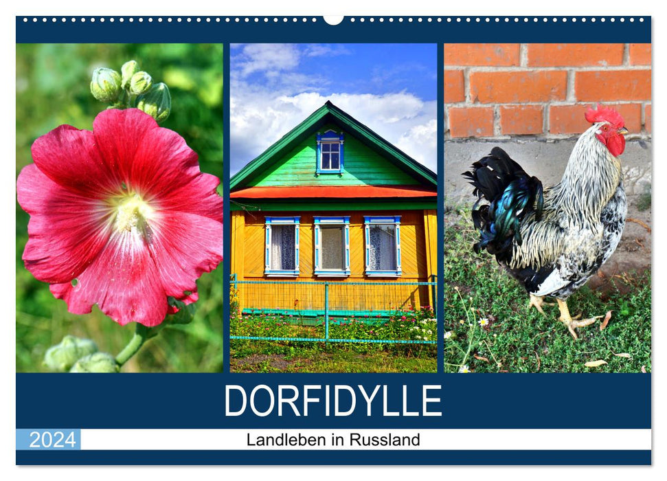 Village idyll - country life in Russia (CALVENDO wall calendar 2024) 