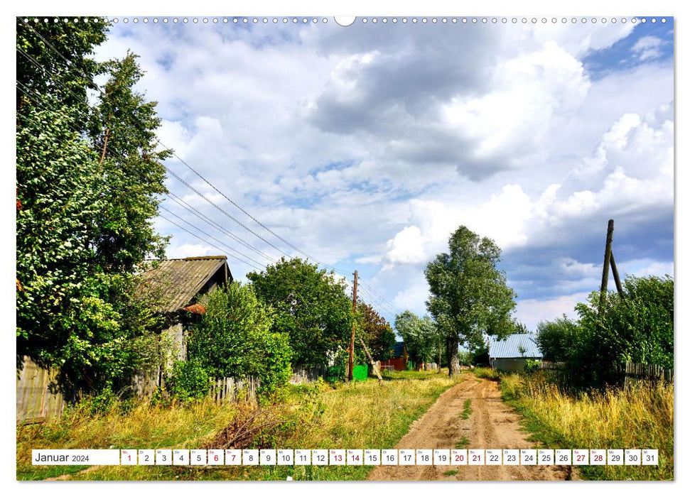 Village idyll - country life in Russia (CALVENDO wall calendar 2024) 