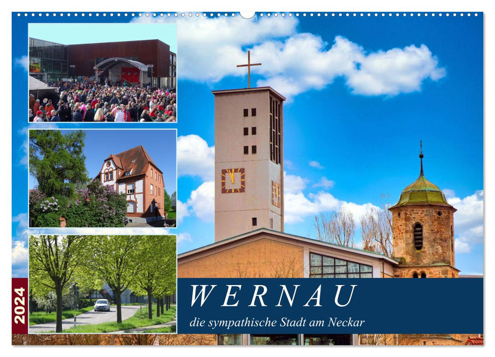 Wernau, die sympathische Stadt am Neckar (CALVENDO Wandkalender 2024)