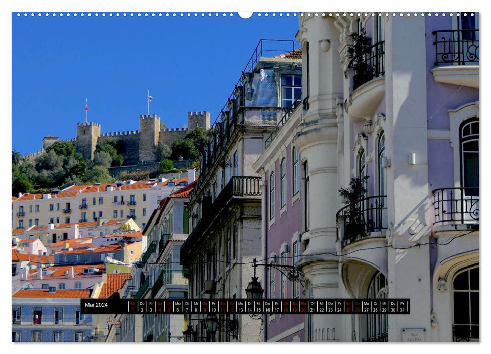 Vues de la ville de Lisbonne 2024 (Calvendo Premium Calendrier mural 2024) 