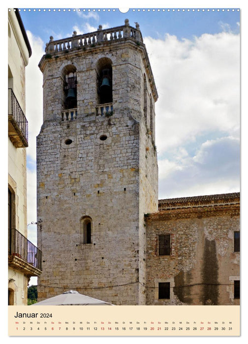 Besalú - Middle Ages in the hinterland of the Costa Brava (CALVENDO Premium Wall Calendar 2024) 