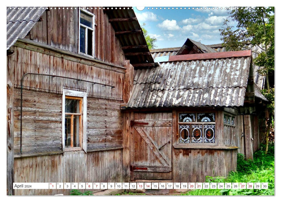 Malerisches Russland - Dorfarchitektur im Gebiet Pskow (CALVENDO Premium Wandkalender 2024)