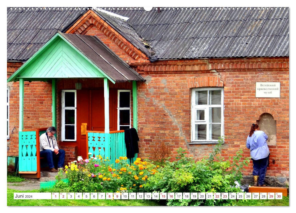 Picturesque Russia - Village architecture in the Pskov region (CALVENDO Premium Wall Calendar 2024) 