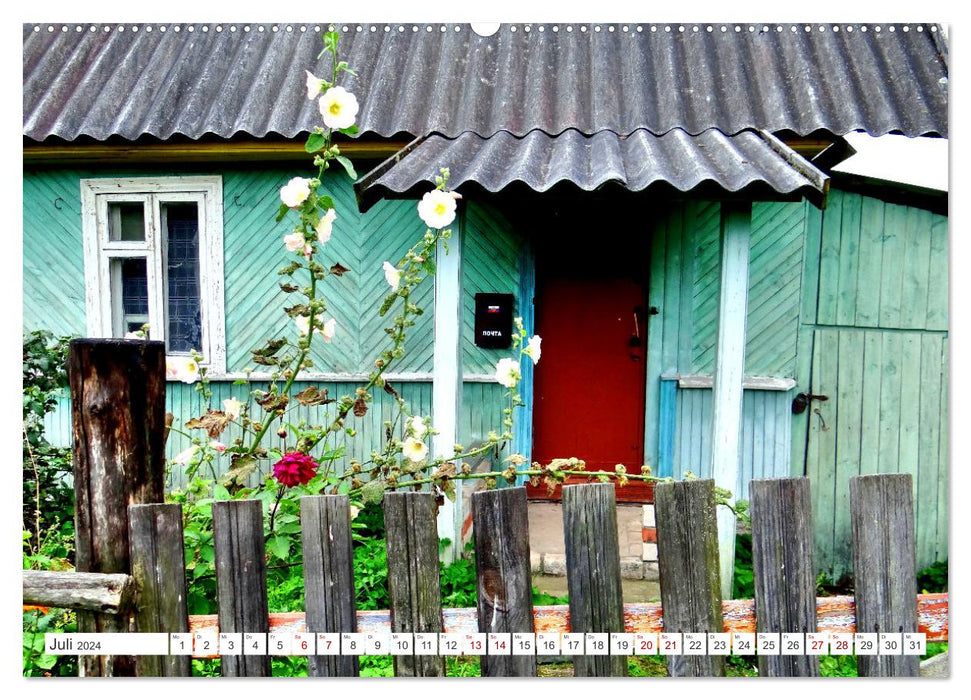 Picturesque Russia - Village architecture in the Pskov region (CALVENDO Premium Wall Calendar 2024) 