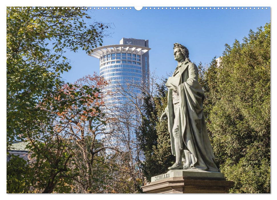 Frankfurt - Wolkenkratzer und Tradition (CALVENDO Wandkalender 2024)