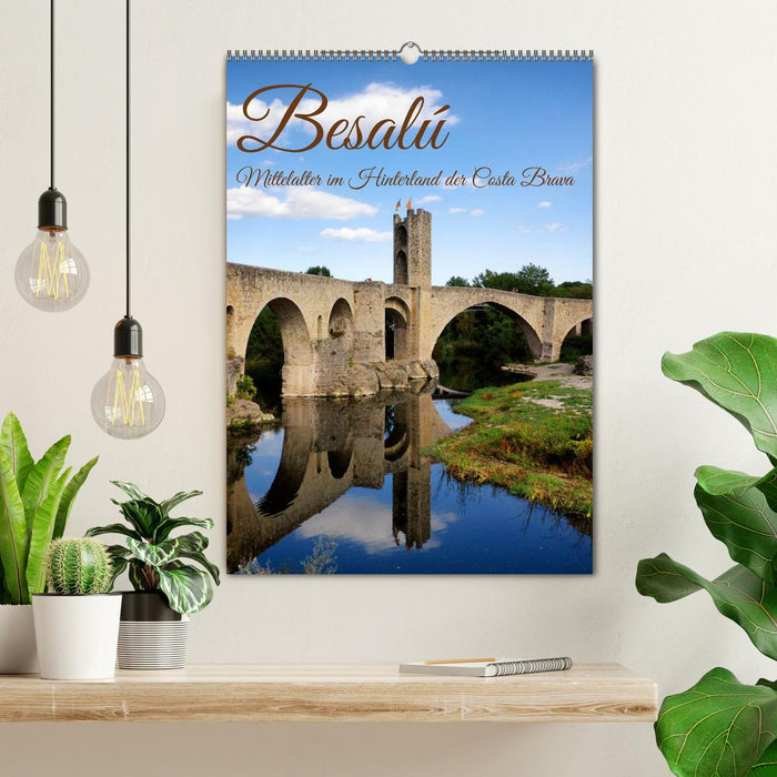 Besalú - Mittelalter im Hinterland der Costa Brava (CALVENDO Wandkalender 2024)