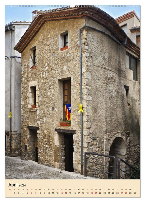 Besalú - Moyen Âge dans l'arrière-pays de la Costa Brava (Calendrier mural CALVENDO 2024) 