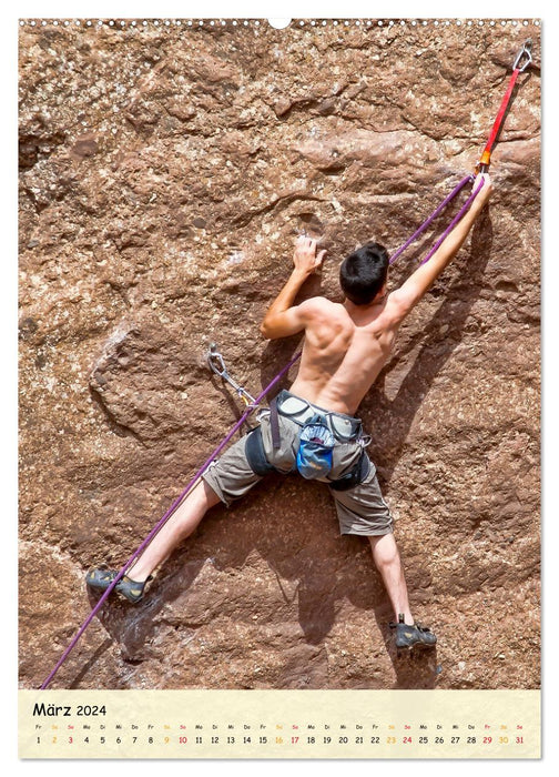 Climbing - pure adrenaline (CALVENDO wall calendar 2024) 