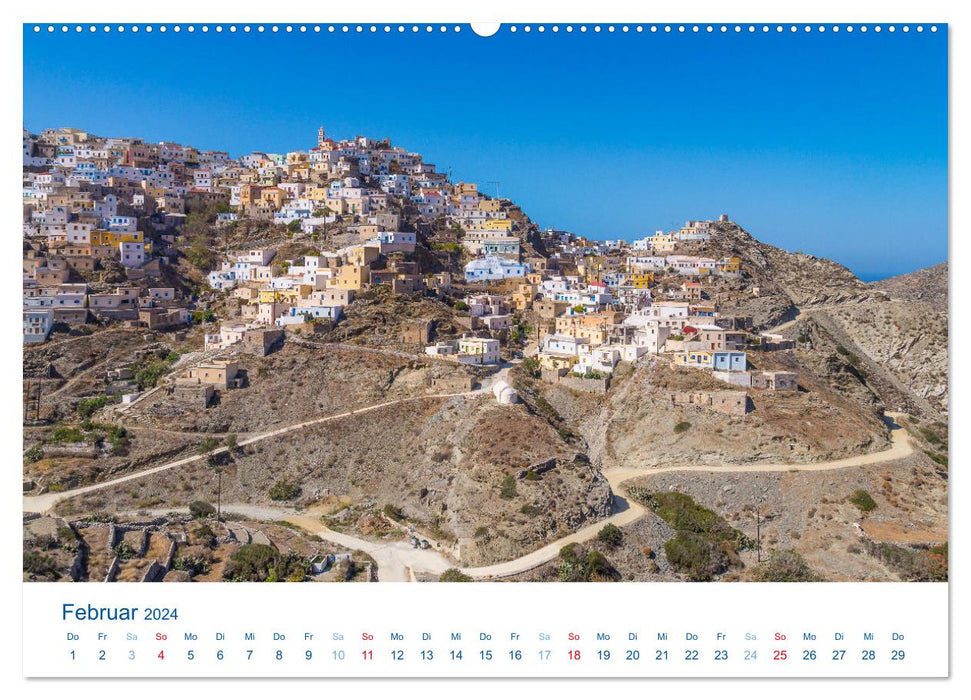 Karpathos - Picturesque island in the Aegean Sea (CALVENDO Premium Wall Calendar 2024) 