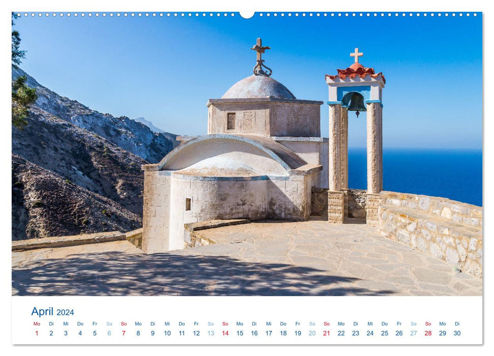 Karpathos - Picturesque island in the Aegean Sea (CALVENDO Premium Wall Calendar 2024) 