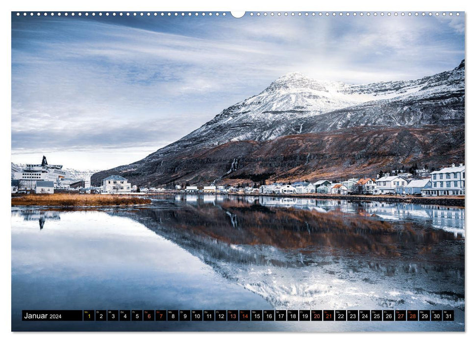 Iceland - round trip in October (CALVENDO Premium Wall Calendar 2024) 