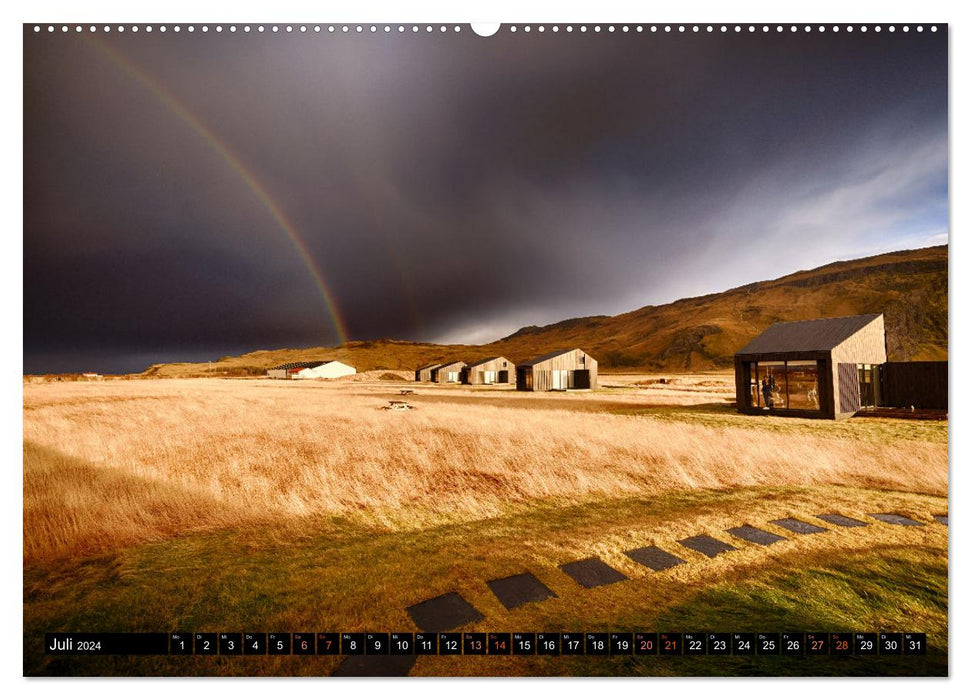 Island - Rundreise im Oktober (CALVENDO Premium Wandkalender 2024)