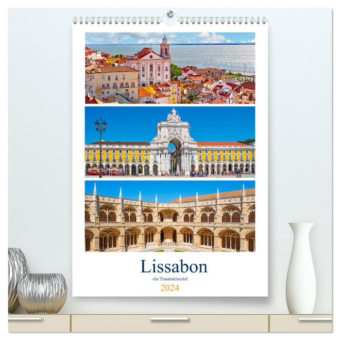 Lisbon - a dream travel destination (CALVENDO Premium Wall Calendar 2024) 