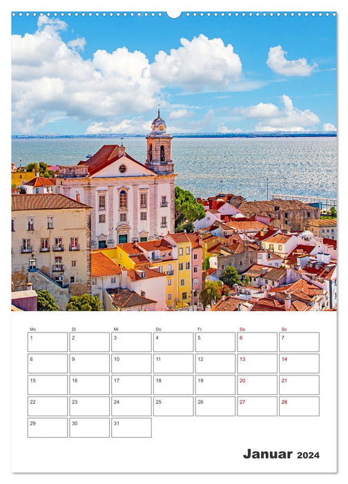 Lisbon - a dream travel destination (CALVENDO Premium Wall Calendar 2024) 