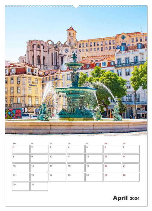 Lisbon - a dream travel destination (CALVENDO Premium Wall Calendar 2024) 