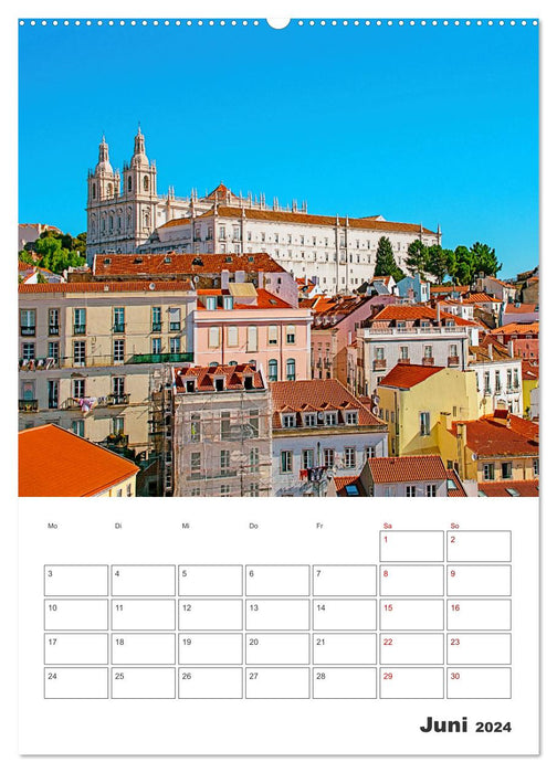 Lisbonne - une destination de voyage de rêve (Calvendo Premium Wall Calendar 2024) 