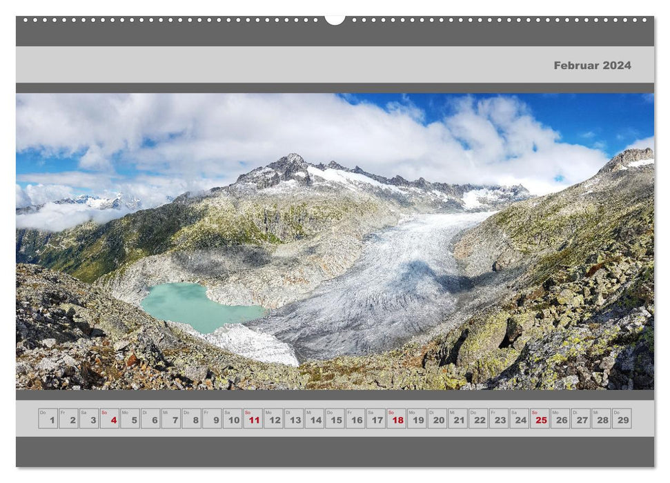 Panorama Alpen (CALVENDO Premium Wandkalender 2024)