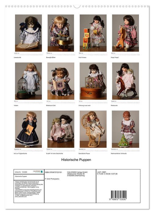 Historical dolls (CALVENDO Premium wall calendar 2024) 