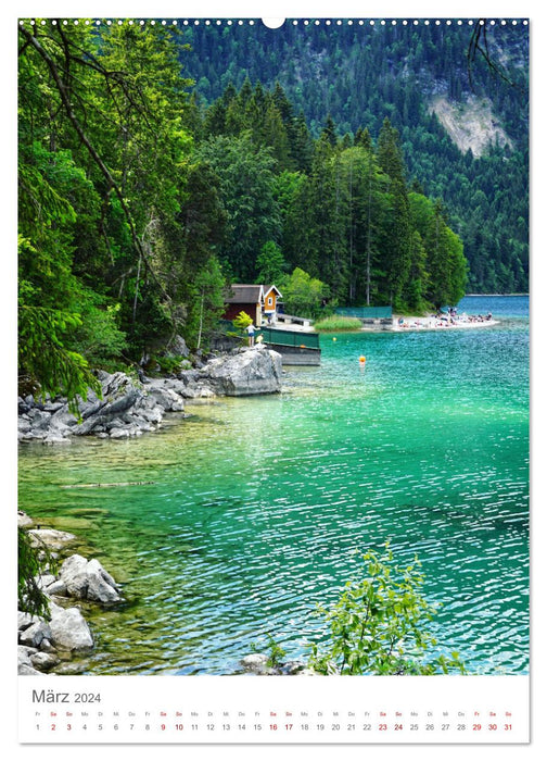 Alpine lakes (CALVENDO Premium wall calendar 2024) 