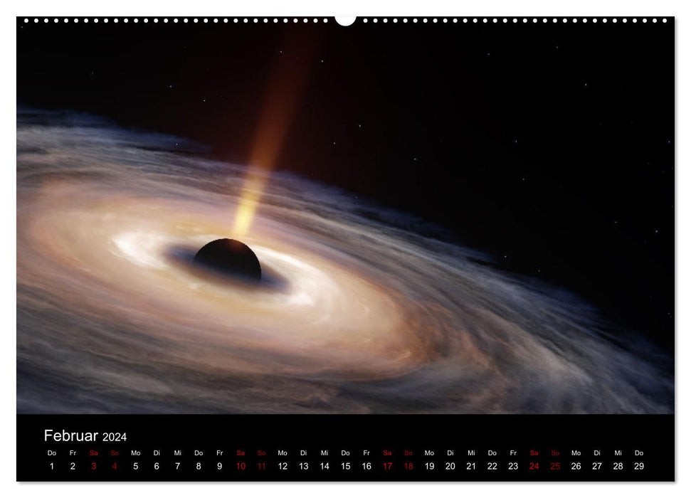 Intergalactic journey to distant worlds (CALVENDO wall calendar 2024) 